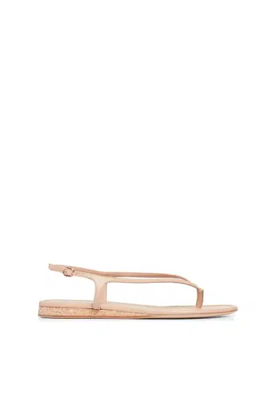 Gabriela Hearst Gia Flat Sandal in Dark Camel Leather | Thumbnail 1 Gabriela Hearst Gia Flat Sandal in Dark Camel Leather | Thumbnail 1