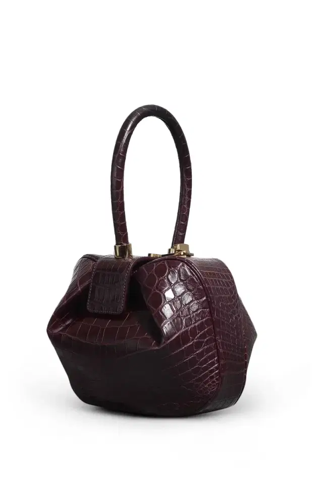 Nina Bag in Bordeaux Crocodile Leather Nina Bag in Bordeaux Crocodile Leather