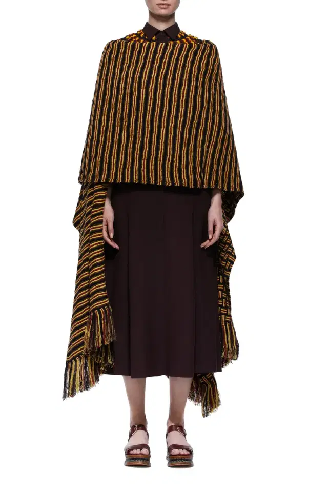 Gasly Rhuana Knit Poncho in Multi Cashmere Gasly Rhuana Knit Poncho in Multi Cashmere