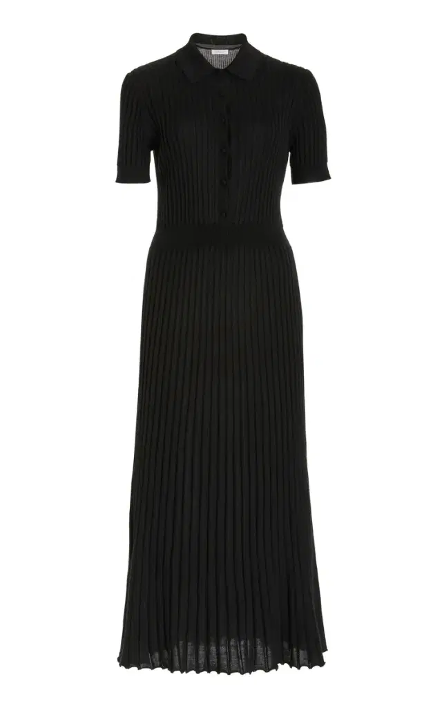 Amor Knit Dress in Black Cashmere Silk Amor Knit Dress in Black Cashmere Silk