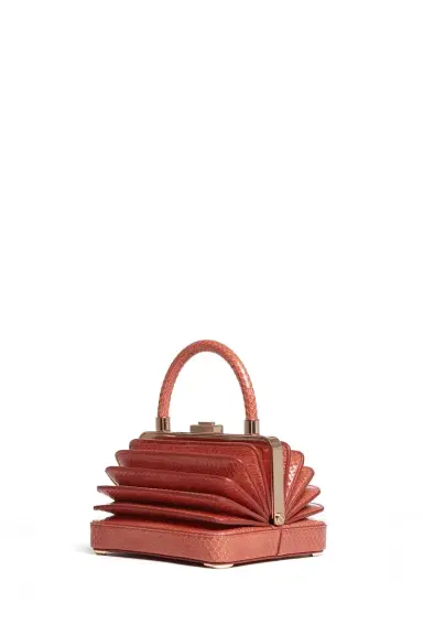 Gabriela Hearst Small Diana Bag in Coral Snakeskin | Thumbnail 1 Gabriela Hearst Small Diana Bag in Coral Snakeskin | Thumbnail 1