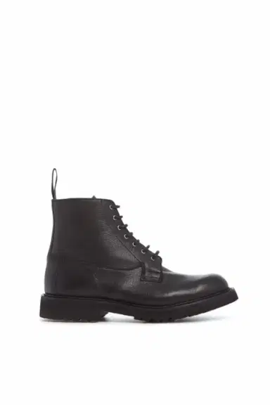 Gabriela Hearst Camilla Derby Boot in Black Leather | Thumbnail 1 Gabriela Hearst Camilla Derby Boot in Black Leather | Thumbnail 1