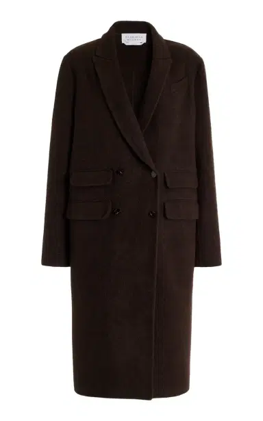 GABRIELA HEARST Reed Coat in Chocolate Double-Face Recycled Cashmere Felt | Thumbnail 1 GABRIELA HEARST Reed Coat in Chocolate Double-Face Recycled Cashmere Felt | Thumbnail 1
