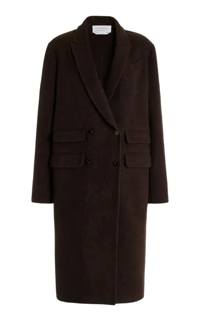 Reed Coat in Chocolate Double-Face Recycled Cashmere Felt Reed Coat in Chocolate Double-Face Recycled Cashmere Felt