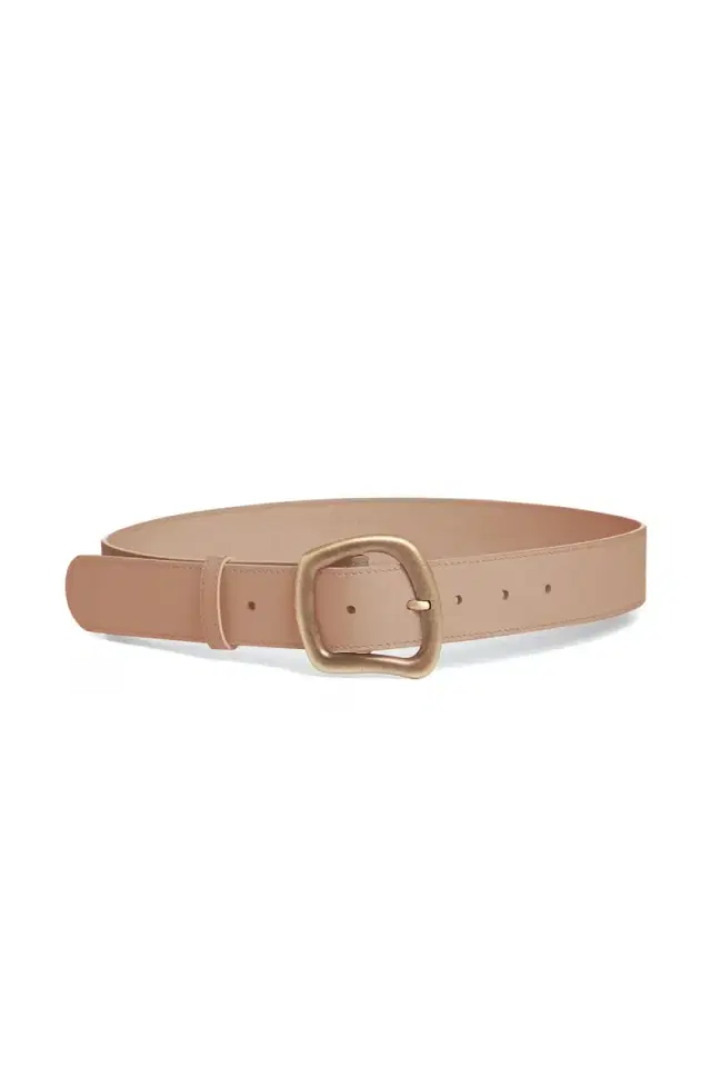 Simone Belt in Nude Leather Simone Belt in Nude Leather