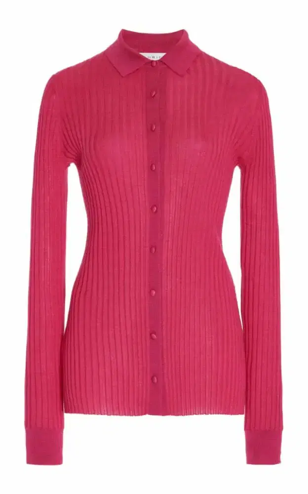 Cavalieri Knit Shirt in Fuchsia Cashmere Silk Cavalieri Knit Shirt in Fuchsia Cashmere Silk