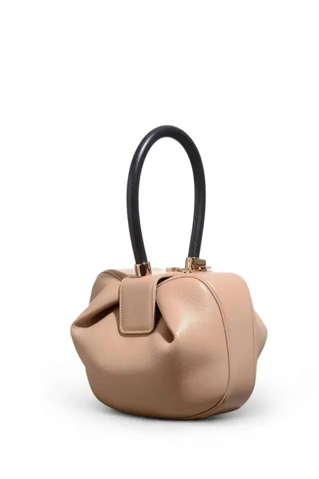Nina Bag in Nude & Navy Nappa Leather Nina Bag in Nude & Navy Nappa Leather