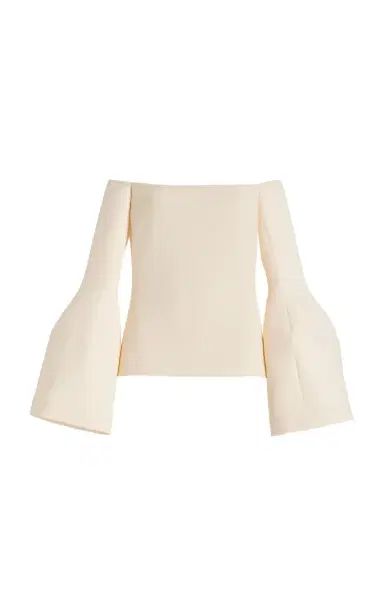 Gabriela Hearst Maki Top in Wool Silk Cady | Thumbnail 1 Gabriela Hearst Maki Top in Wool Silk Cady | Thumbnail 1