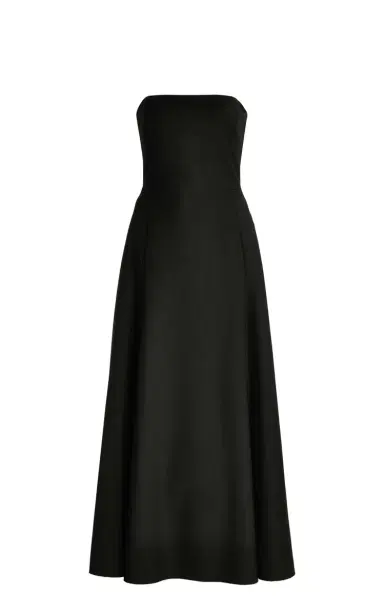 Gabriela Hearst Arion Dress in Black Sportswear Wool | Thumbnail 1 Gabriela Hearst Arion Dress in Black Sportswear Wool | Thumbnail 1