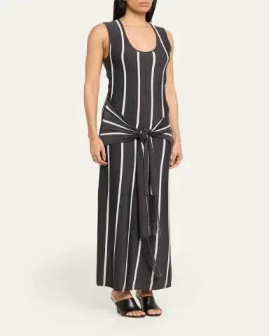 3.1 Phillip Lim Striped Knit Tie-Front Maxi Dress | Thumbnail 4 3.1 Phillip Lim Striped Knit Tie-Front Maxi Dress | Thumbnail 4