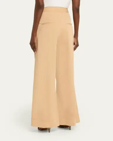 Veronica Beard Heron Pleated Wide-Leg Pants | Thumbnail 3 Veronica Beard Heron Pleated Wide-Leg Pants | Thumbnail 3