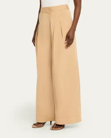 Veronica Beard Heron Pleated Wide-Leg Pants | Thumbnail 4 Veronica Beard Heron Pleated Wide-Leg Pants | Thumbnail 4