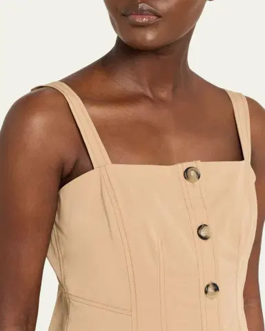 Veronica Beard Kariselle Sleeveless Square-Neck Top | Thumbnail 5 Veronica Beard Kariselle Sleeveless Square-Neck Top | Thumbnail 5