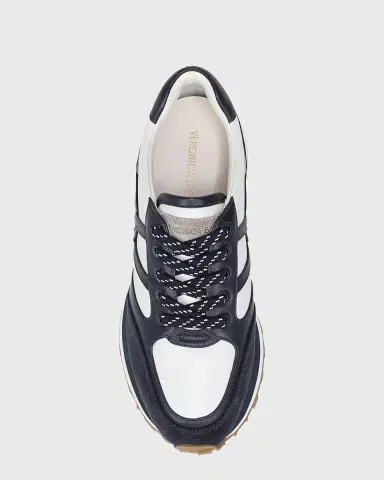 Veronica Beard Valentina Mixed Leather Retro Sneakers | Thumbnail 2 Veronica Beard Valentina Mixed Leather Retro Sneakers | Thumbnail 2