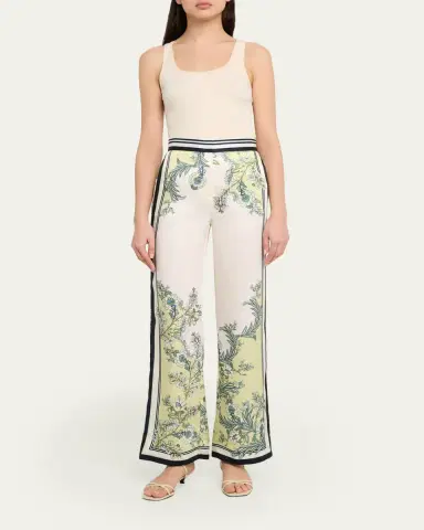 Veronica Beard Grigore Satin Wide-Leg Pants | Thumbnail 2 Veronica Beard Grigore Satin Wide-Leg Pants | Thumbnail 2