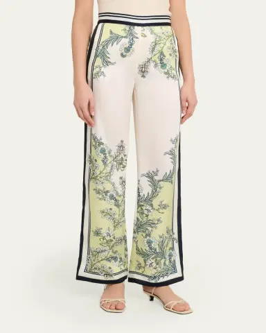 Veronica Beard Grigore Satin Wide-Leg Pants | Thumbnail 4 Veronica Beard Grigore Satin Wide-Leg Pants | Thumbnail 4