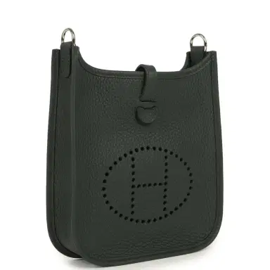HERMÈS Hermes Evelyne TPM Vert Mangrove Clemence Palladium Hardware | Thumbnail 2 HERMÈS Hermes Evelyne TPM Vert Mangrove Clemence Palladium Hardware | Thumbnail 2