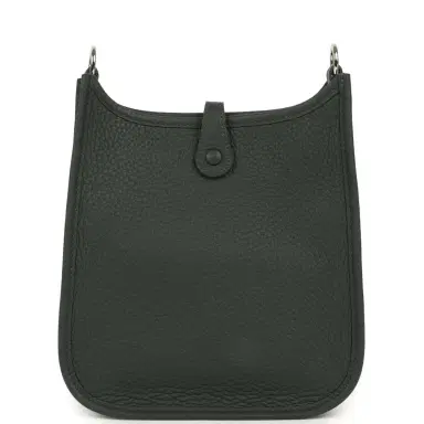 HERMÈS Hermes Evelyne TPM Vert Mangrove Clemence Palladium Hardware | Thumbnail 4 HERMÈS Hermes Evelyne TPM Vert Mangrove Clemence Palladium Hardware | Thumbnail 4