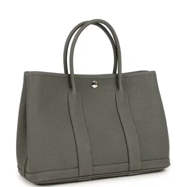 HERMÈS Hermes Garden Party 30 Gris Meyer Negonda Palladium Hardware | Thumbnail 2 HERMÈS Hermes Garden Party 30 Gris Meyer Negonda Palladium Hardware | Thumbnail 2