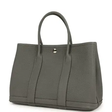 HERMÈS Hermes Garden Party 30 Gris Meyer Negonda Palladium Hardware | Thumbnail 5 HERMÈS Hermes Garden Party 30 Gris Meyer Negonda Palladium Hardware | Thumbnail 5