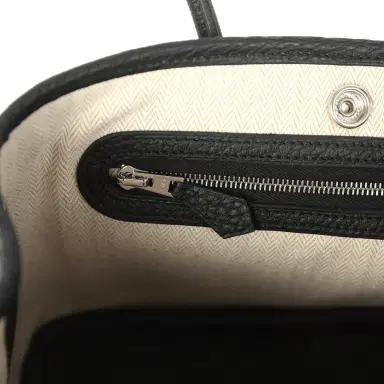HERMÈS Hermes Garden Party Neo 23 Black Negonda Palladium Hardware | Thumbnail 8 HERMÈS Hermes Garden Party Neo 23 Black Negonda Palladium Hardware | Thumbnail 8