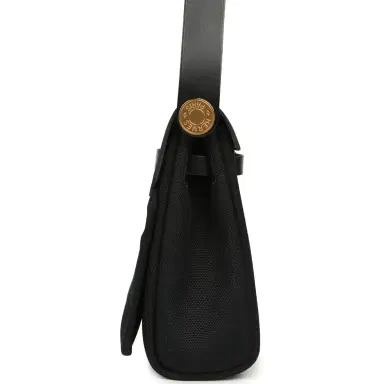HERMÈS Hermes Herbag Zip 20 Mini Black Toile Militaire Canvas and Black Vache Hunter Gold Hardware | Thumbnail 3 HERMÈS Hermes Herbag Zip 20 Mini Black Toile Militaire Canvas and Black Vache Hunter Gold Hardware | Thumbnail 3