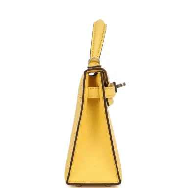 HERMÈS Hermes Kelly Sellier 20 Jaune Mango Epsom Palladium Hardware | Thumbnail 3 HERMÈS Hermes Kelly Sellier 20 Jaune Mango Epsom Palladium Hardware | Thumbnail 3