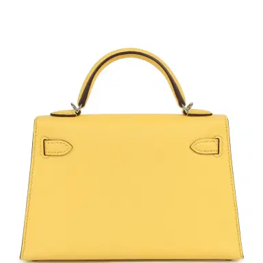 HERMÈS Hermes Kelly Sellier 20 Jaune Mango Epsom Palladium Hardware | Thumbnail 4 HERMÈS Hermes Kelly Sellier 20 Jaune Mango Epsom Palladium Hardware | Thumbnail 4