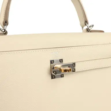 HERMÈS Hermes Kelly Sellier 25 Craie Epsom Electrum Hardware | Thumbnail 7 HERMÈS Hermes Kelly Sellier 25 Craie Epsom Electrum Hardware | Thumbnail 7