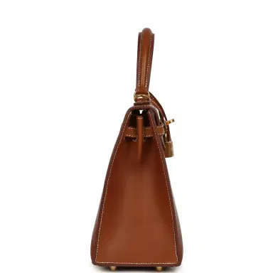 HERMÈS Hermes Kelly Sellier 25 Fauve Barenia Gold Hardware | Thumbnail 3 HERMÈS Hermes Kelly Sellier 25 Fauve Barenia Gold Hardware | Thumbnail 3