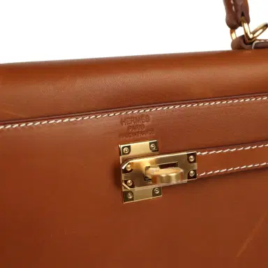 HERMÈS Hermes Kelly Sellier 25 Fauve Barenia Gold Hardware | Thumbnail 7 HERMÈS Hermes Kelly Sellier 25 Fauve Barenia Gold Hardware | Thumbnail 7