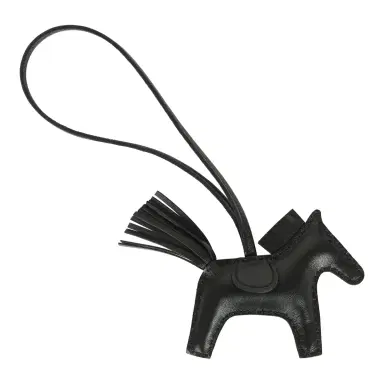 HERMÈS Hermes Rodeo Bag Charm PM So Black Milo Lambskin | Thumbnail 2 HERMÈS Hermes Rodeo Bag Charm PM So Black Milo Lambskin | Thumbnail 2