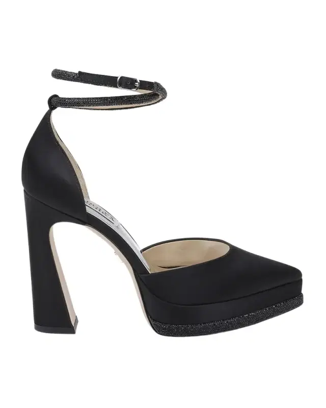 Eliana Embellished Satin Cocktail Pumps Eliana Embellished Satin Cocktail Pumps