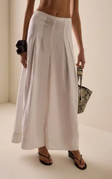 Citizens of Humanity Riviera Pleated Linen Cropped Palazzo Pants | Thumbnail 3 Citizens of Humanity Riviera Pleated Linen Cropped Palazzo Pants | Thumbnail 3