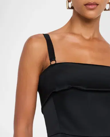 Dolce & Gabbana Satin Sleeveless Sheath Midi Dress | Thumbnail 5 Dolce & Gabbana Satin Sleeveless Sheath Midi Dress | Thumbnail 5