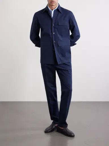 De Petrillo Cotton Overshirt - Men | Thumbnail 2 De Petrillo Cotton Overshirt - Men | Thumbnail 2