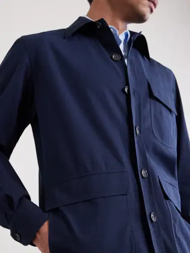 De Petrillo Cotton Overshirt - Men | Thumbnail 5 De Petrillo Cotton Overshirt - Men | Thumbnail 5
