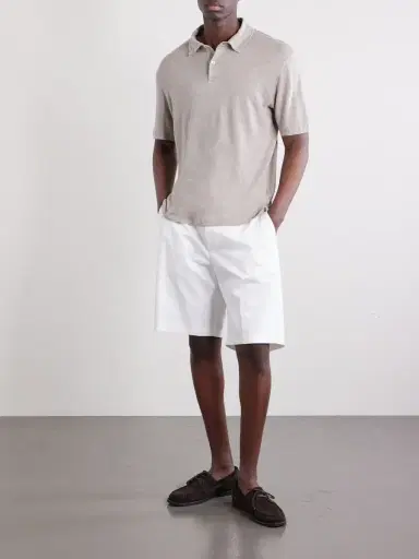 Hartford Knitted Linen Polo Shirt - Men | Thumbnail 2 Hartford Knitted Linen Polo Shirt - Men | Thumbnail 2
