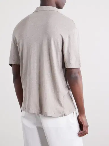Hartford Knitted Linen Polo Shirt - Men | Thumbnail 4 Hartford Knitted Linen Polo Shirt - Men | Thumbnail 4