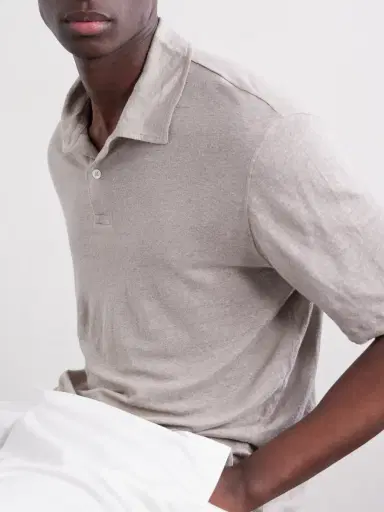Hartford Knitted Linen Polo Shirt - Men | Thumbnail 5 Hartford Knitted Linen Polo Shirt - Men | Thumbnail 5