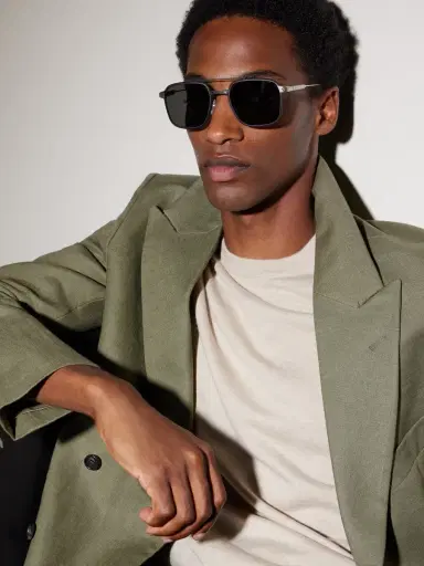 Cartier Eyewear Square-Frame Silver-Tone and Acetate Sunglasses - Men | Thumbnail 5 Cartier Eyewear Square-Frame Silver-Tone and Acetate Sunglasses - Men | Thumbnail 5