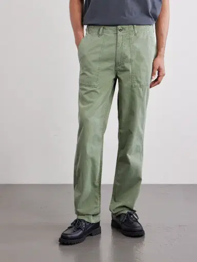 Hartford Fatigue Straight-Leg Herringbone Cotton Trousers - Men | Thumbnail 3 Hartford Fatigue Straight-Leg Herringbone Cotton Trousers - Men | Thumbnail 3