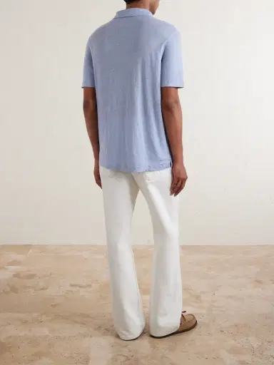 Hartford Knitted Linen Polo Shirt - Men | Thumbnail 4 Hartford Knitted Linen Polo Shirt - Men | Thumbnail 4