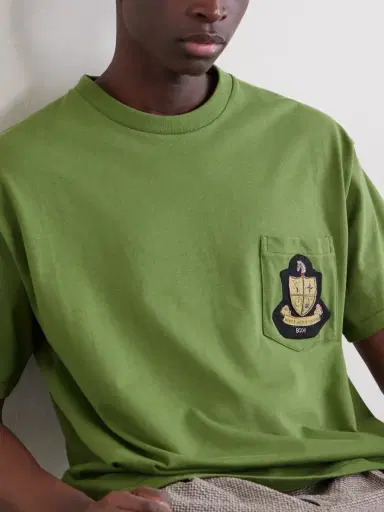 BODE Logo-Appliquéd Cotton-Jersey T-Shirt - Men | Thumbnail 5 BODE Logo-Appliquéd Cotton-Jersey T-Shirt - Men | Thumbnail 5