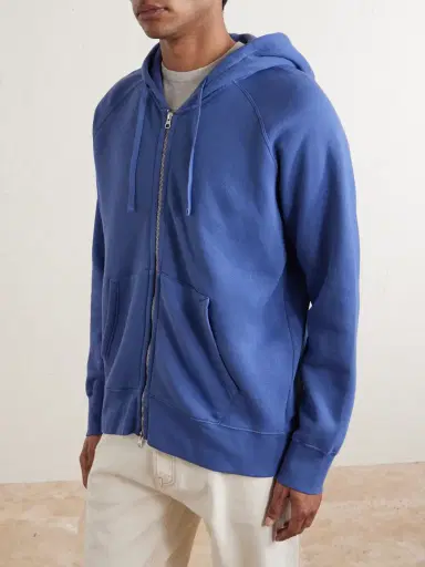 Hartford Cotton-Jersey Zip-Up Hoodie - Men | Thumbnail 3 Hartford Cotton-Jersey Zip-Up Hoodie - Men | Thumbnail 3