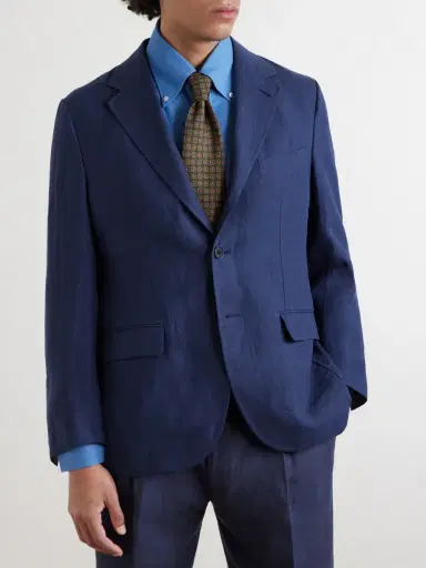 Rubinacci Linen Suit Jacket - Men | Thumbnail 3 Rubinacci Linen Suit Jacket - Men | Thumbnail 3