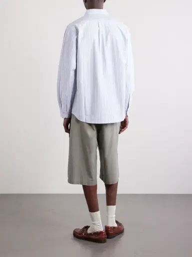 Human Made Button-Down Collar Logo-Appliquéd Striped Cotton Shirt - Men | Thumbnail 4 Human Made Button-Down Collar Logo-Appliquéd Striped Cotton Shirt - Men | Thumbnail 4