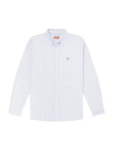 Human Made Button-Down Collar Logo-Appliquéd Striped Cotton Shirt - Men | Thumbnail 1 Human Made Button-Down Collar Logo-Appliquéd Striped Cotton Shirt - Men | Thumbnail 1