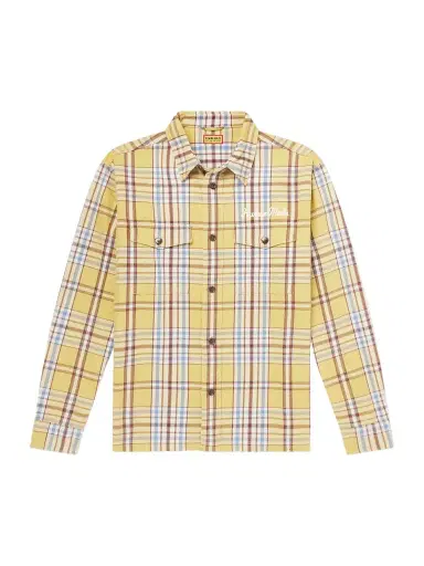 Human Made Logo-Embroidered Checked Cotton-Flannel Shirt - Men | Thumbnail 1 Human Made Logo-Embroidered Checked Cotton-Flannel Shirt - Men | Thumbnail 1