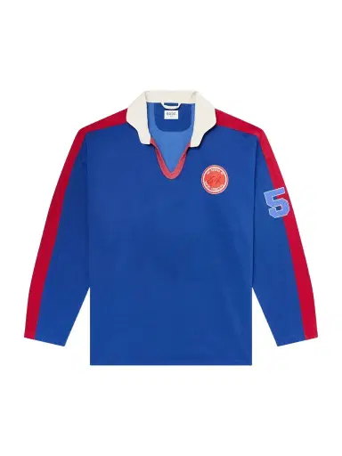 BODE Lakewood Appliquéd Jersey Polo Shirt - Men | Thumbnail 1 BODE Lakewood Appliquéd Jersey Polo Shirt - Men | Thumbnail 1
